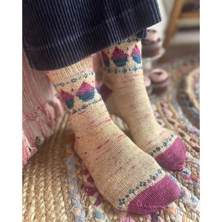Birthday cupcake socks