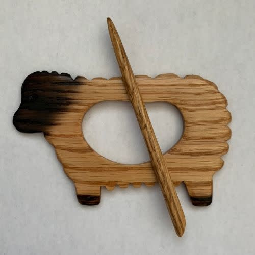 Sheep on singed oak_