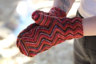 zig zag mittens-