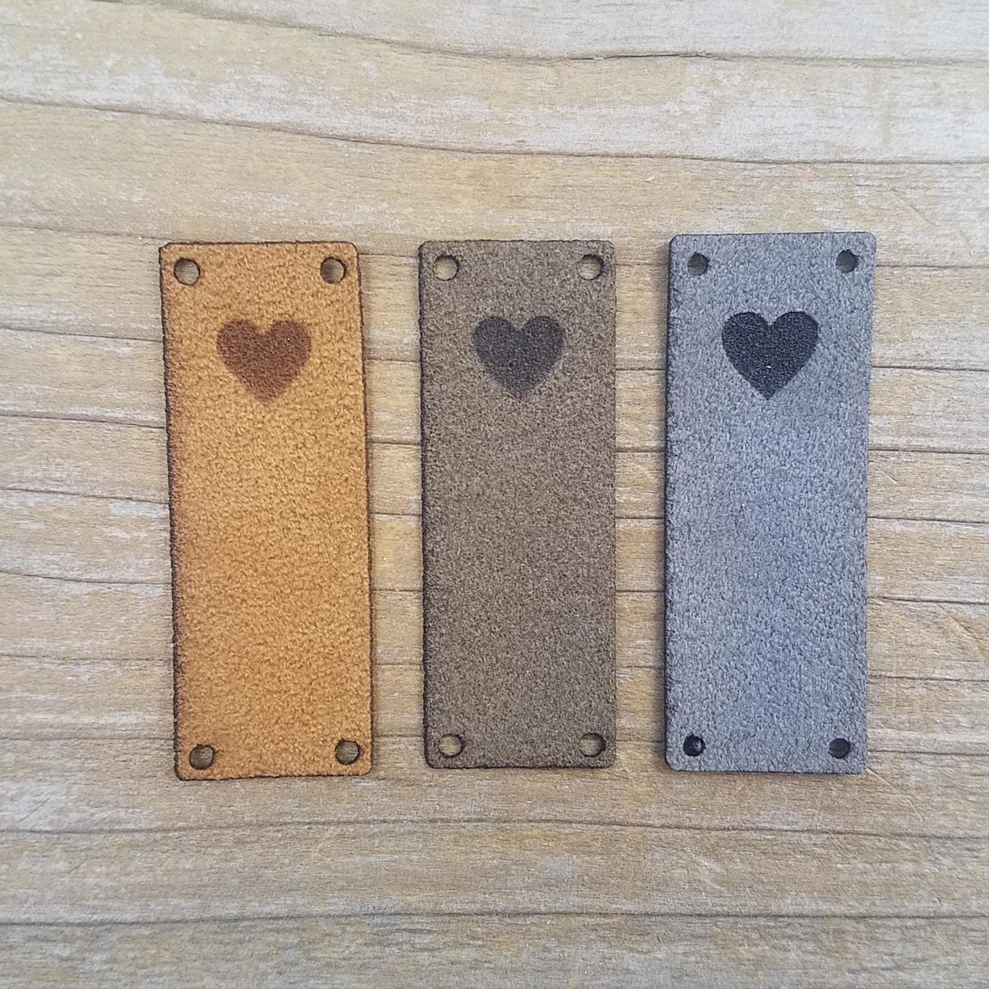 Foldover Heart Tags