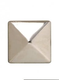Lot of 10 Silver Metal Studs 10mm